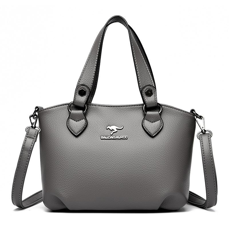 New Women's Bag Handbag Fashion Mother's Food Basket Bag Simple Korean Style Trendy One-shoulder Crossbody Bag Large Capacity