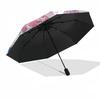 1pc Outdoor Umbrella with Anime Characters, Automatic Opening/Closing, Portable 3-Fold Design, 8-Rib Iron Frame, Perfect Gift for Fans, Travelers