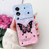 For OPPO A18 A38 CPH2579 CPH2591 Elegant Floral Butterfly Phone Case For Oppo A18 A38 4G Soft Silicone TPU Cases