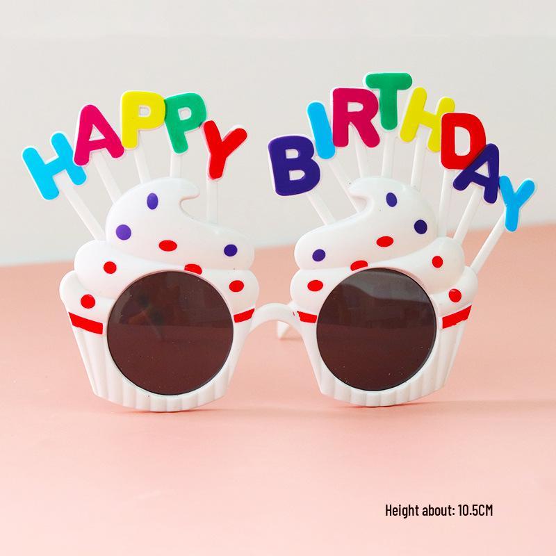 Influencer Red Birthday Party Glasses - Fun Cake Decorations for Kids