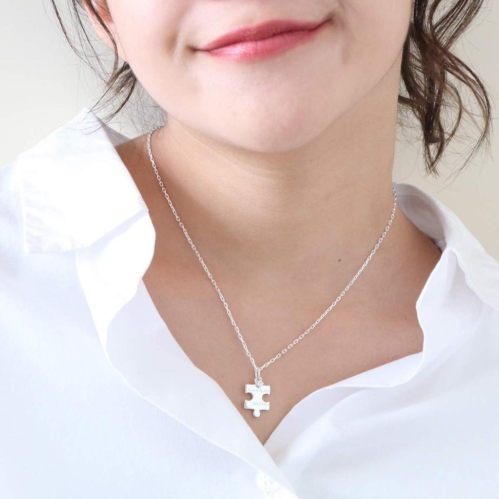 The Kiss Blue Moonstone Silver Pair Necklace for Men and Anniversary Gift SPD1846RBM-1847RBM Women, Couples,