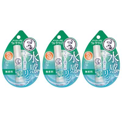 Mentholatum Wasser Lippenbalsam ohne Duft, 3er-Pack