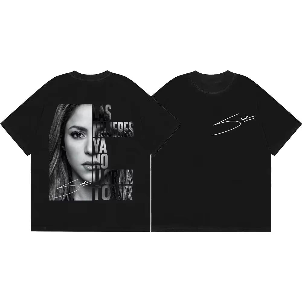 Shakira Las Mujeres Ya No Lloran World Tour 2026 Fashion Graphic T Shirts Unisex Unisex Kids Vintage Aesthetic Tshirts Casual