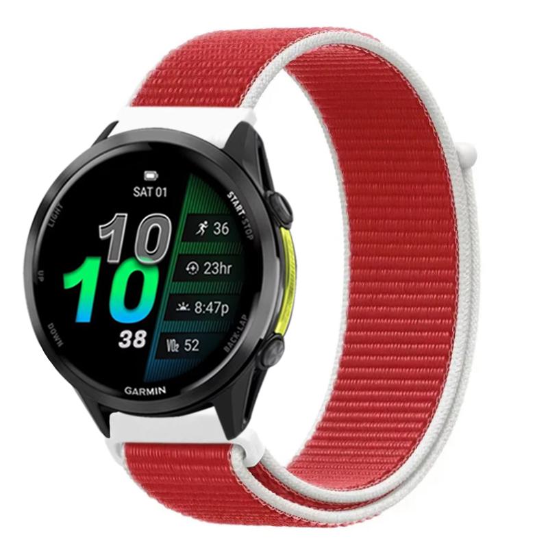 Cinturino in Nylon da 22mm 20mm per Garmin Forerunner 970 570 165 965 55 Venu 3 Stile Bandiera Braccialetto alla Moda Garmin Active 6 Approach S50