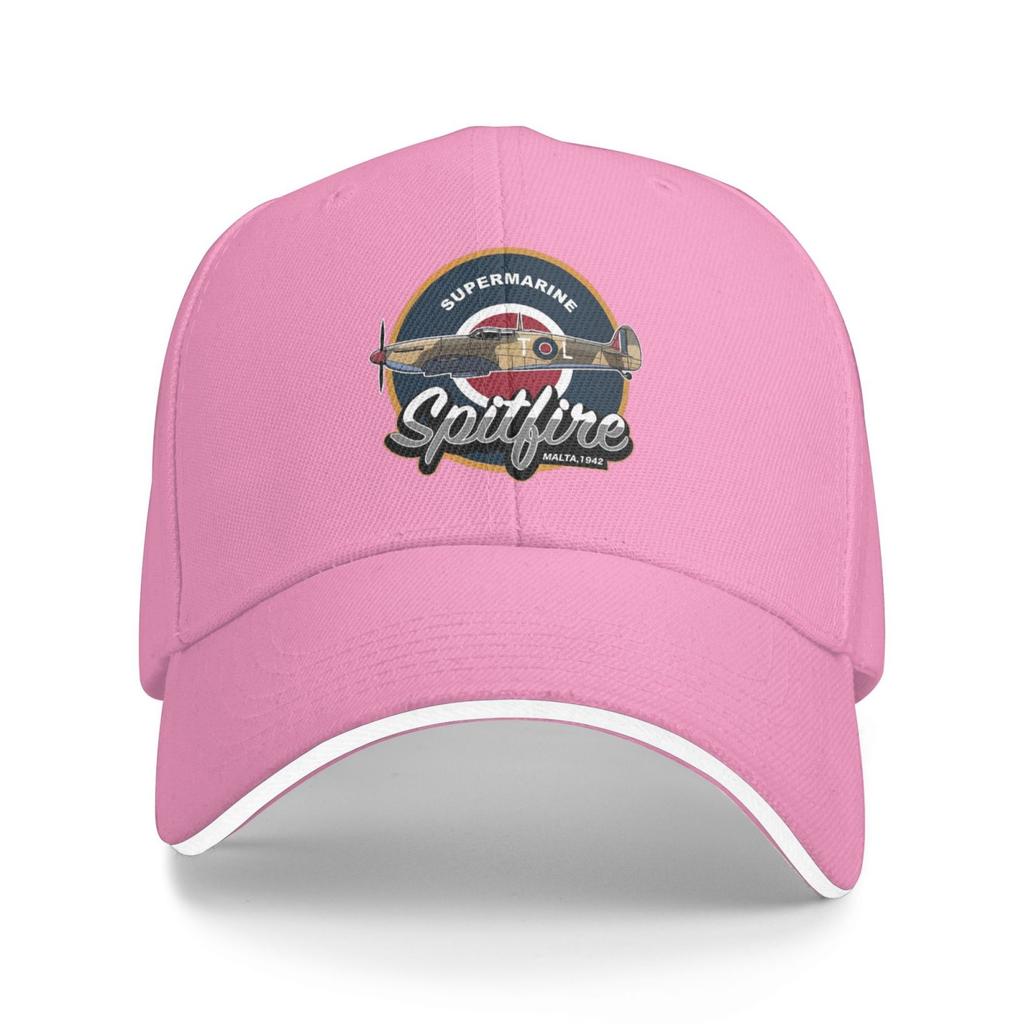 Supermarine Spitfire Print Baseball Caps Unisex Adjustable Sandwich Hat Vintage Outdoor Summer Travel Sun Snapback Cap Outlet