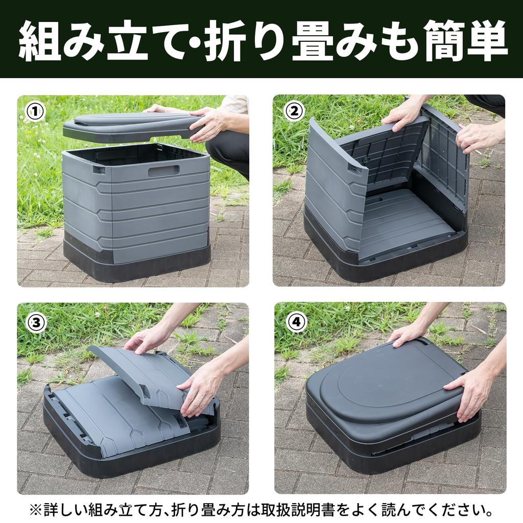 SEIWA Disaster Prevention Goods Simple Toilet Foldable Portable Toilet Simple Toilet Excrement 10 IMP309 Can Be Used At Any Time In an Emergency