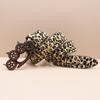 Leopard Print Rhinestone Knuckle Duster Punk Belt - Y2K European & American Style Women's Decorative Accessory