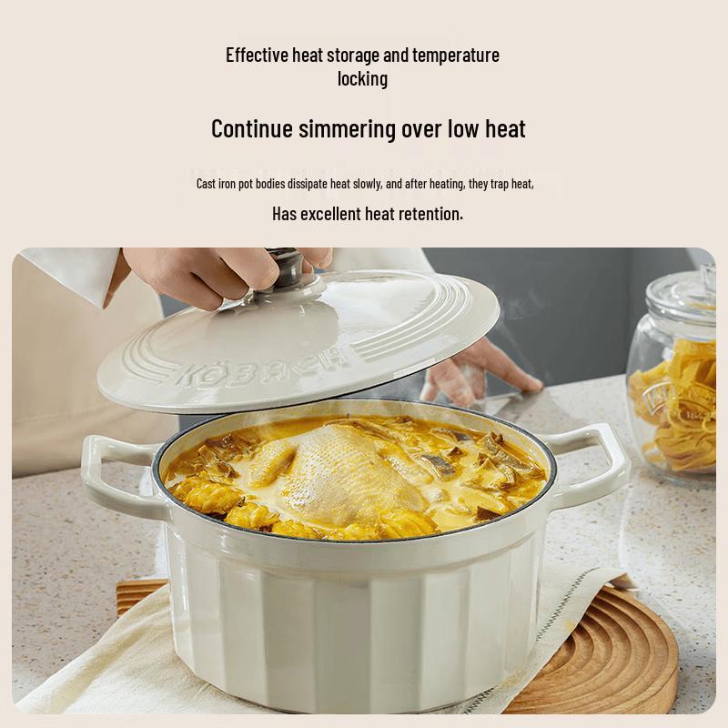 Kangbax Cast Iron Enamel Braising Pot 3.5L