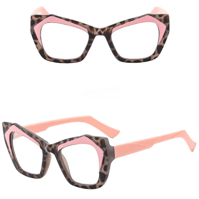 Brýle na čtení s velkým rámem Kočičí oči Módní trendové brýle Brýle na čtení proti modrému světlu Brýle na presbyopii