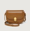 Vintage taška na sedlo z měkké kůže Dámská kovová přezka Univerzální taška do podpaží Neformální dámská kabelka Crossbody