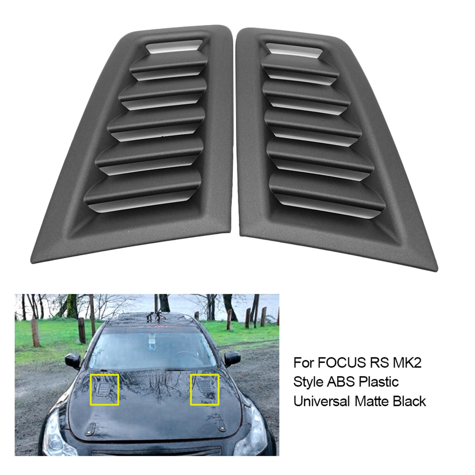 Capot   Panneau de Capot de Ventilation Buse Grille Noir Givré Remplacement pour   MK2   Plastique ABS   Remplacement pour   Noir Mat