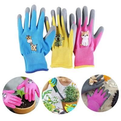 Non-Slip Garden Glove Durable Work Gloves Safety Children Protective Gloves  Yard