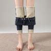 Women's High Waist Stretchy Fluffy Denim Skinny Pants - Winter/Autumn