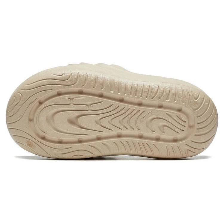 New LiNing Puff Slay Slide Slippers Women's Light Creamy Brown AZST006-3