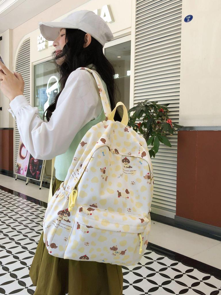 Japanese-Style Large-Capacity Backpack for Women - Cute, Versatile, Fresh Design for Junior High School Students and Travel