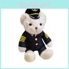 Uniform Bear Series Plush Toy With Pp Cotton Filling For  Traffic Xiong Police