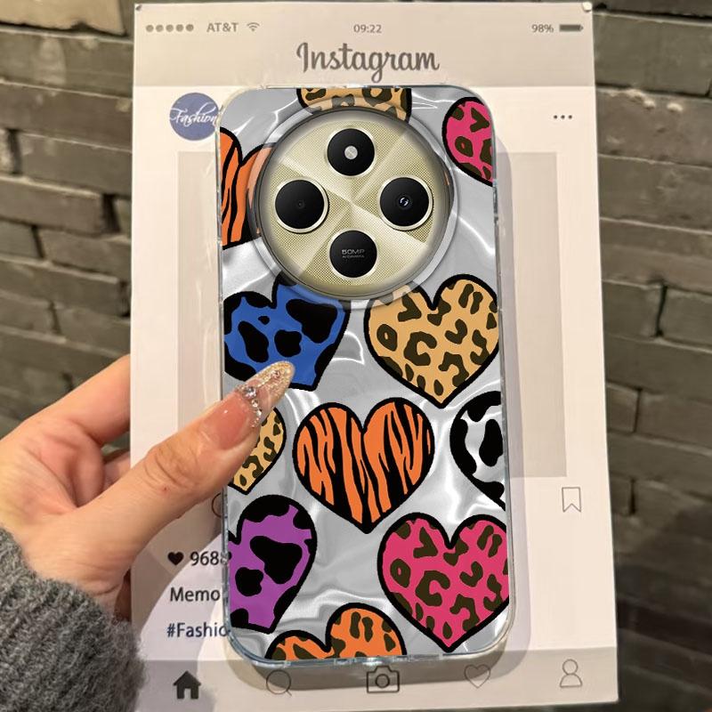 Cherry Bow Leopard Star Heart Girls Women Case For Xiaomi Poco X3pro X5 M6 X6 X3 NFC M5s M6 X7 Pro C75 C61 Bumper Fundas Cover