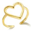 Wholesale High End Waterproof Three-dimensional M Letter Hollow Stainless Steel Finger Ring Trendy for Women Personalize Jewelry