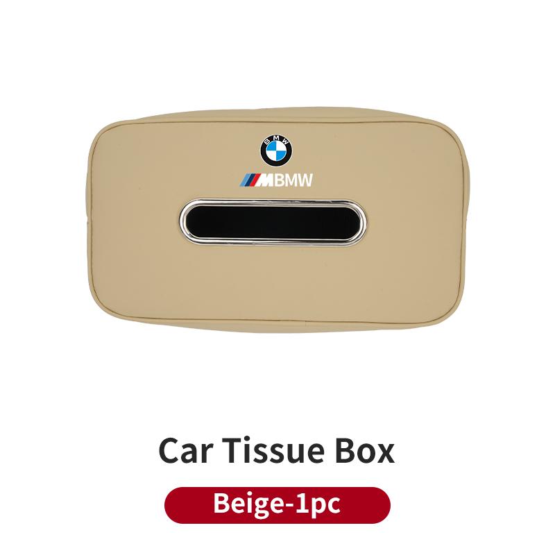 

2025 Hot Car Seatback Tissue Box Armrest Paper Napkin Storage Bag Accessories For BMW X3 X5 M5 M3 E46 E90 E60 F10 E39 F30 E36 G3