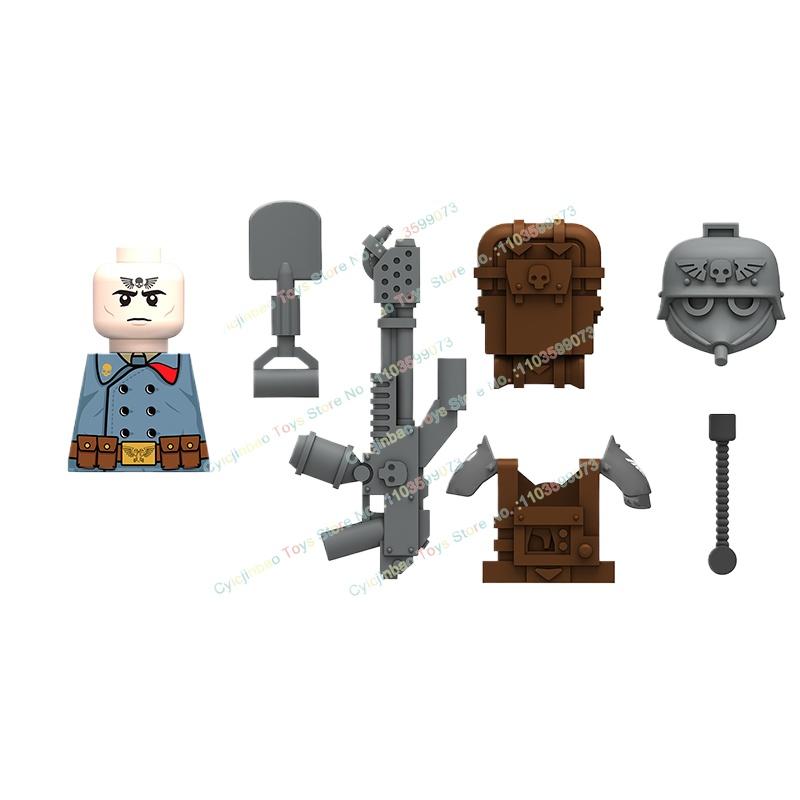Modern Pyro Soldier Sergeant Signal Corps Sniper Instructor Building Blocks Bricks Accessories Head Weapon Kid Toys N201-208