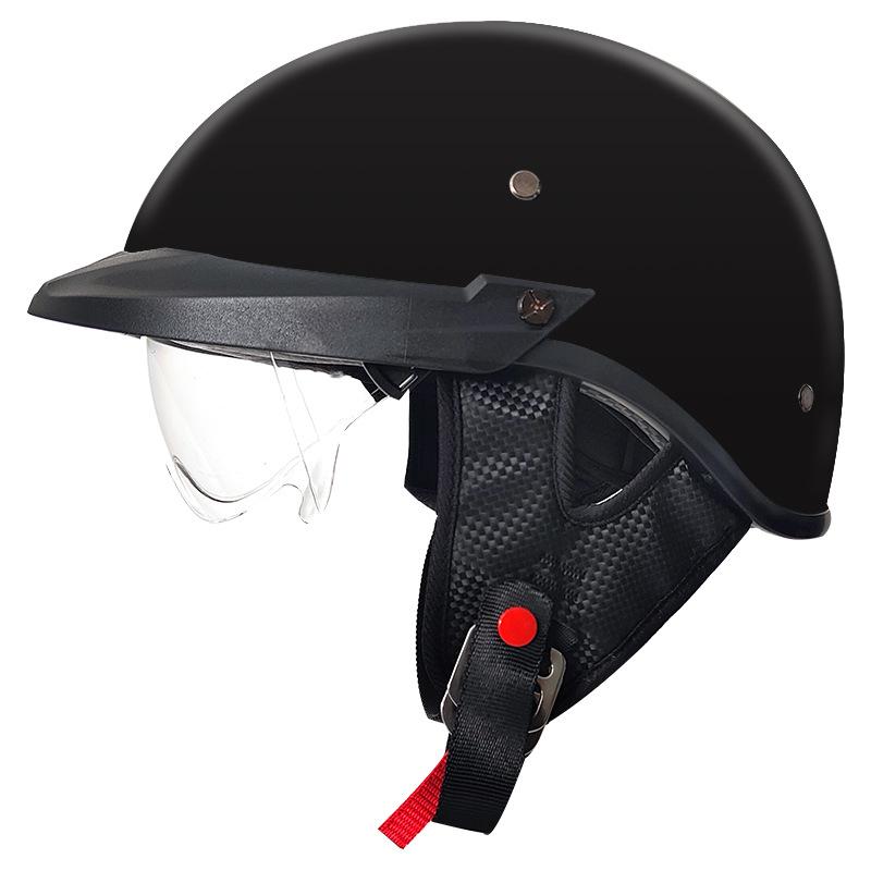Casco Moto Aperto Con Visiera Parasole - Leggero E Traspirante, Omologato DOT/ECE - Casco Scooter Unisex Per Adulti Con Fibbia Rapida