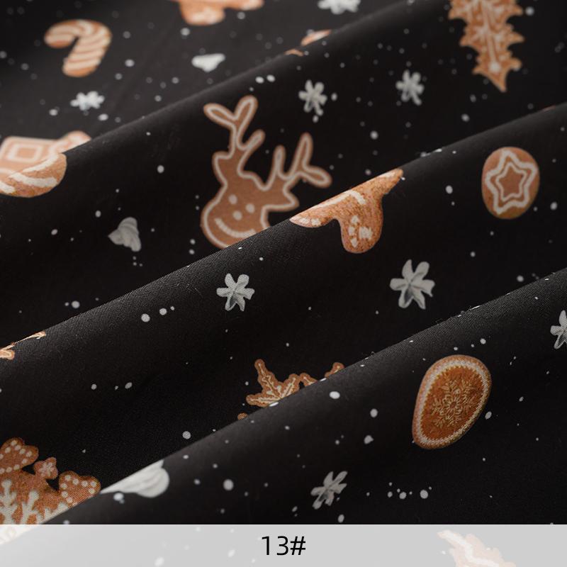 150x50cm Christmas Series Printed Fabric For Christmas Decoration, Tablecloths, Sofa Cover Handmade DIY Sewing Fabrics TJ21839