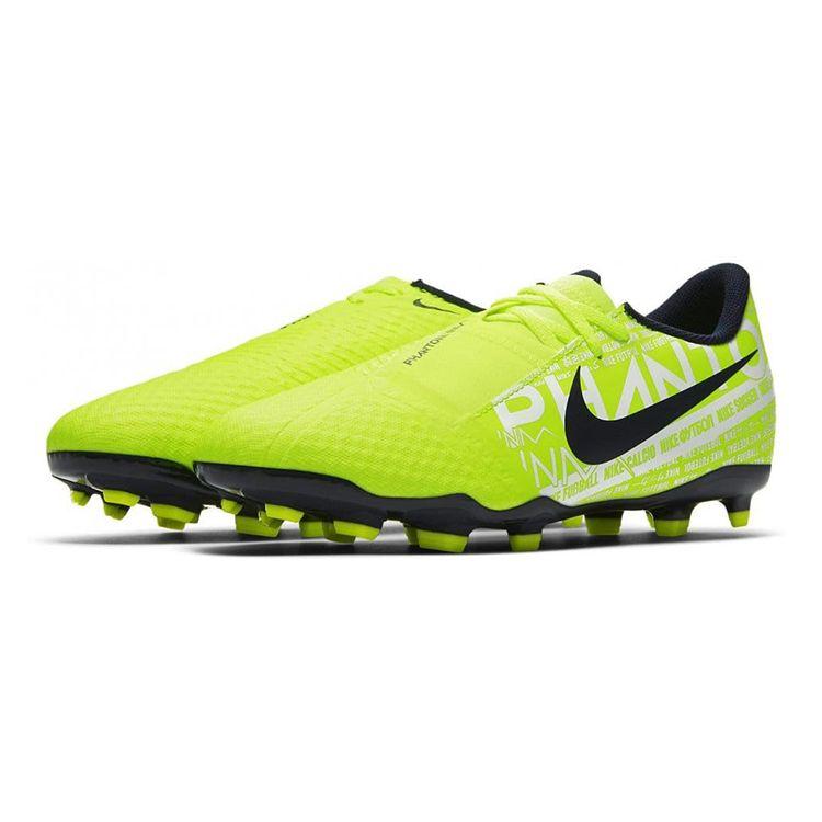 Nike Phantom Venom Jr Academy FG Rundkopf-Logo Rutschfest Stoßdämpfend Abriebfest Low-Top Fußballschuhe Kinder Sneaker Grün Schwarz AO0362-717