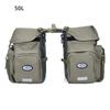 Bicycle Bag 50L Nylon Bike Bag Rear Rack Trunk Bike Luggage Back Seat Pannier Reflective Cycling Storage Bag Bicycle Accessories
