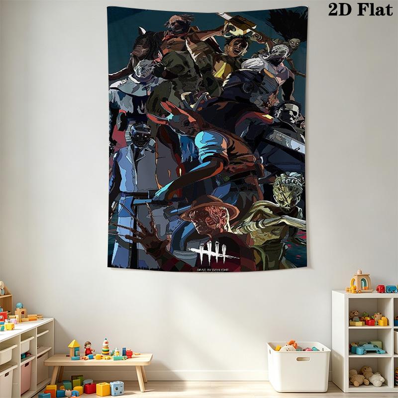 Dead Daylight 2D Flat Wall Tapestry Tapestry Background Cloth Fashion Print Wall Covering Decoration Homestay Soft Decoration Tapestry