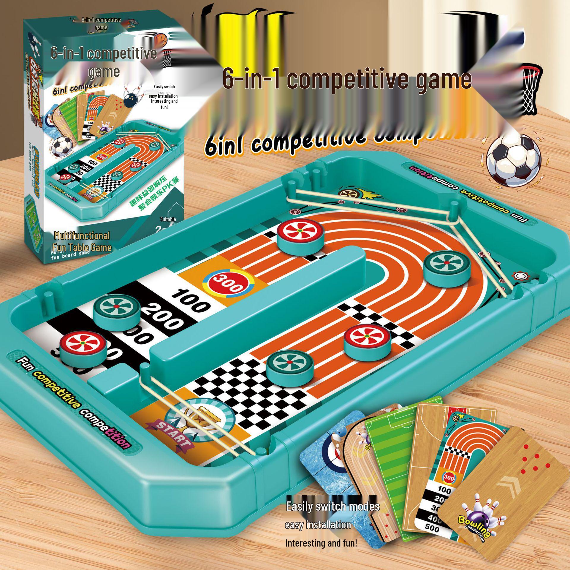 

Cross-Border Children s Educational 6-in-1 Football Table Game: Two-Player Catapult Chess & Parent-Child Interactive Toy Chinese Version Six-in-One [Box]