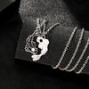 2 Stück/Set Schwarz-Weiß Goldfischförmig Yin Yang Tai Ji Halskette Taoismus Beste Freunde Freundschaft Schmuck