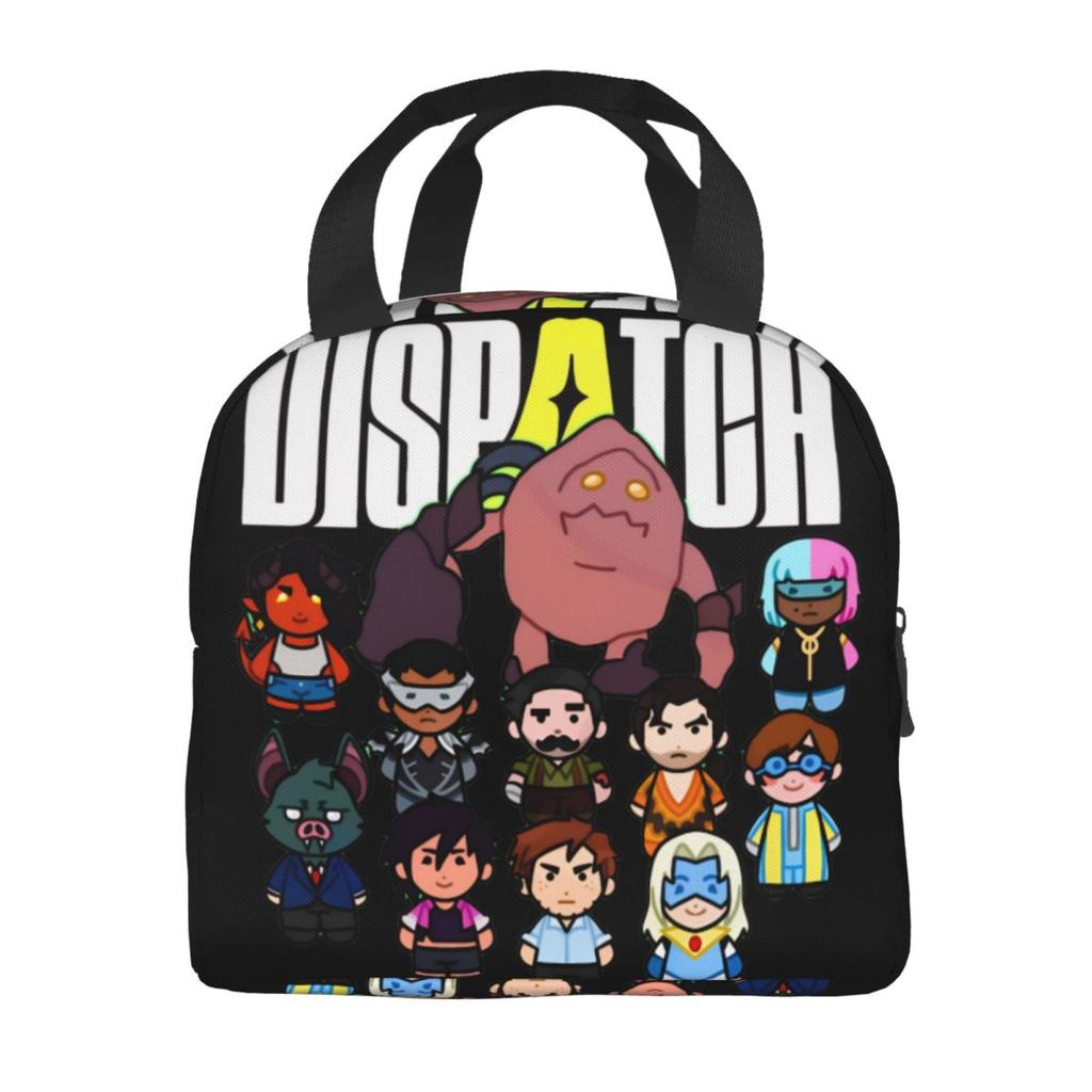 Dispatch Game Invisigal Robert Robertson Insulated Lunch Bags Food Container Bags Portable Thermal Cooler Bento Box For Work