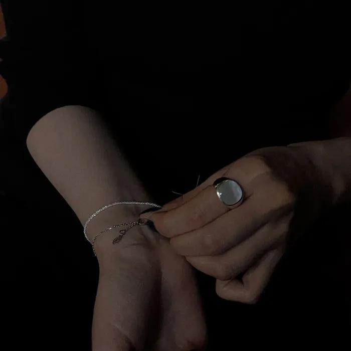 [925 Silver] Shining Silver Chip Bracelet
