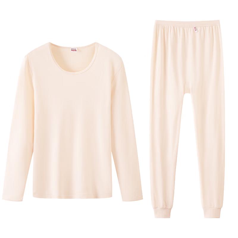 

Женский термокомплект из 100% хлопка Ersong, с круглым вырезом, антибактериальный и против клещей L (100-120 lbs)