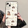 Hedgehog and Balloon Case For iPhone 12 13 Mini 11 14 Pro Max XS X XR Plus 15 16 Pro Max Cover