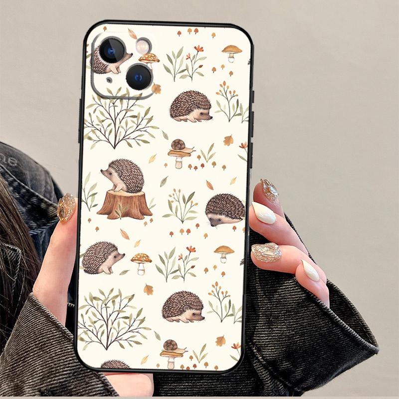 

Hedgehog and Balloon Case For iPhone 12 13 Mini 11 14 Pro Max XS X XR Plus 15 16 Pro Max Cover iPhone 13
