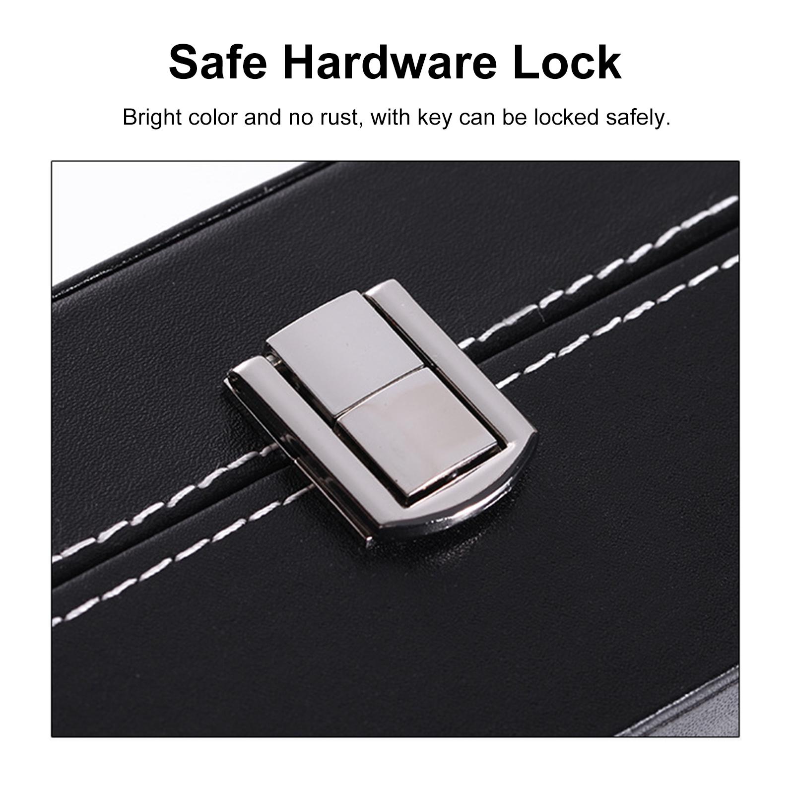 ZJchao Flip Watch Box 10 Slot, Scatola Porta Orologi In Pelle PU - Foto 14