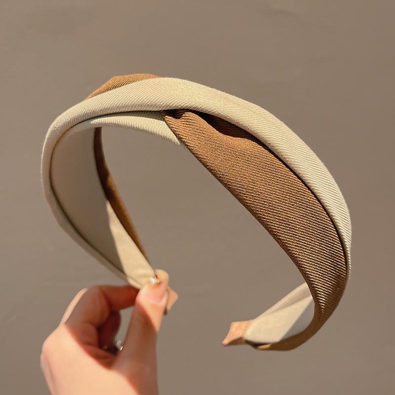 Retro, Simple, Versatile Hair Clip, Headband, Girly Korean Wide-brimmed Hair Clip, Popular Headband, Face Wash Headband, Hair Tie