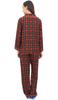Bimba Women Check Print Pajama Pant Set With Full Sleeve Shirt Nightwer Suit -