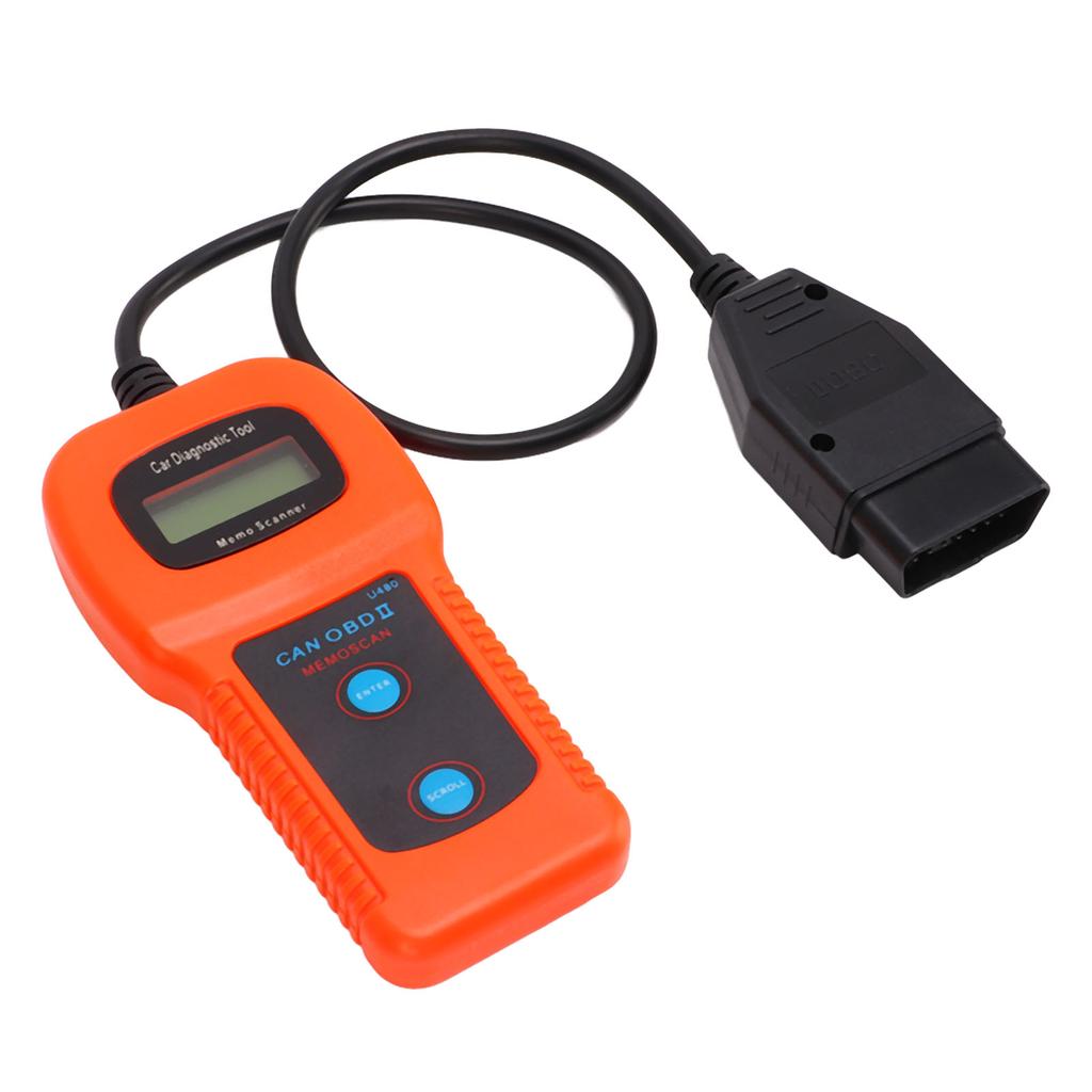 U480 Car OBD2 Diagnostic Scanner LCD Display 10?12V DC Universal Engine Code Reader Tool