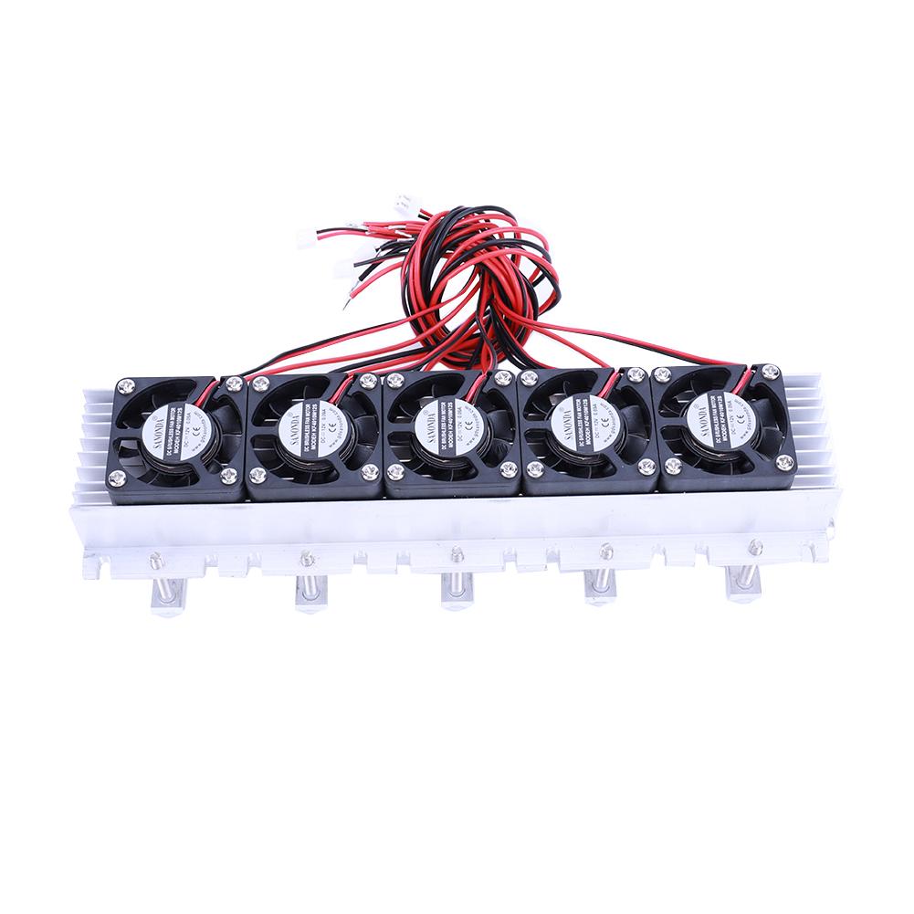 360W DC12V 30A Peltier Cooler with Heatsink Air Conditioner Temperature Controller Semiconductor Air Conditioner Cooling System