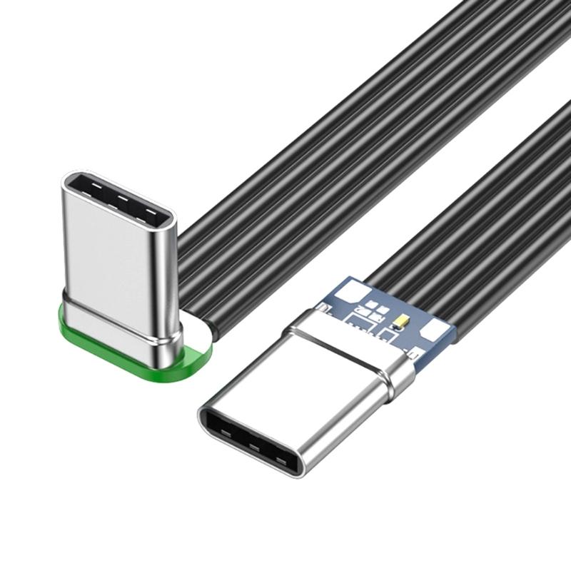 

Тонкий гнучкий кабель USB Type-C 20 Вт, потужний, 480 Мбіт/с, для кількох мобільних пристроїв, довжина на вибір, дропшипінг 0.3m