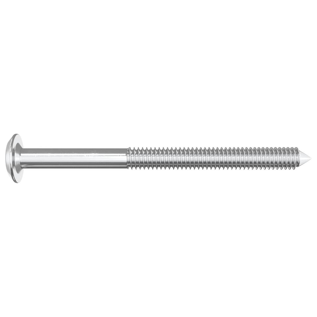 Furniture Screws 12 Pcs Silver M6 X 85 Mm Steel