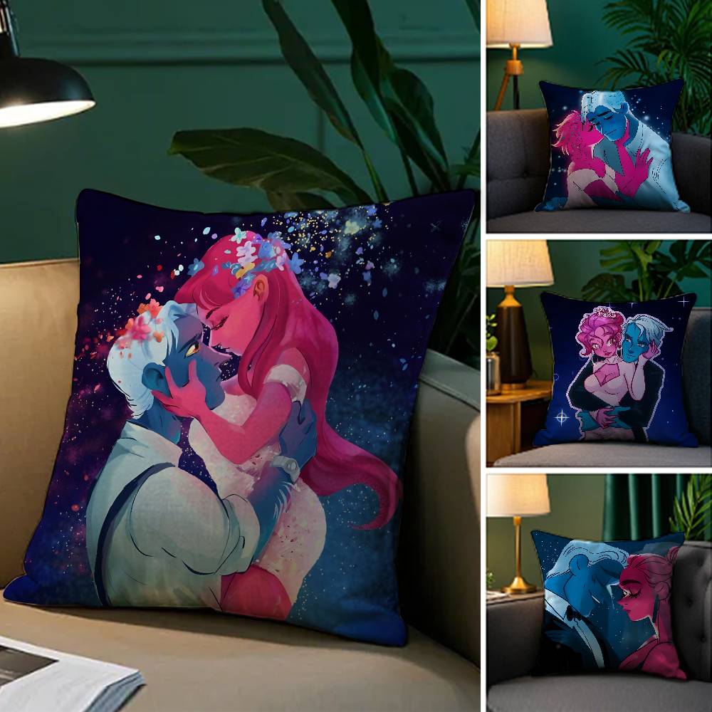 Anime L-Lore Olympus-S Comics Pillow Case Comfort Sofa Bed Silky elegant Invisible zipper Decorative cushion cover