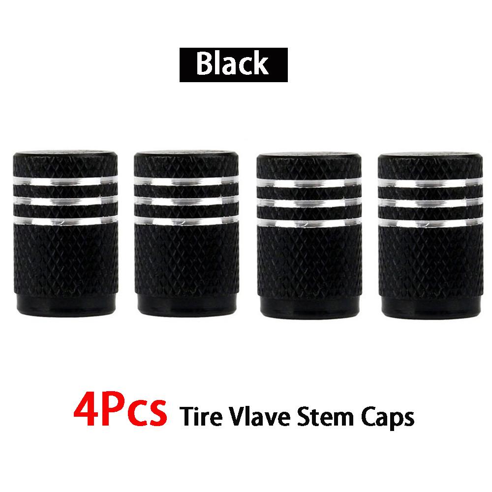 DSYCAR 4Pcs/Lot Universal Alu-Alloy Tire Valve Caps for Car Truck Motorcycle Bicycle Valve Stem Cover Tire Accessories Valve Stems 1