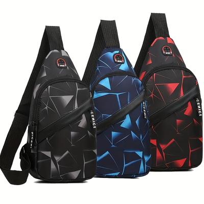 Large Capacity Shoulder Bag, Stylish Chest Bag, Lightweight Outdoor Sports Crossbody Bag, Casual Couple'S Backpack