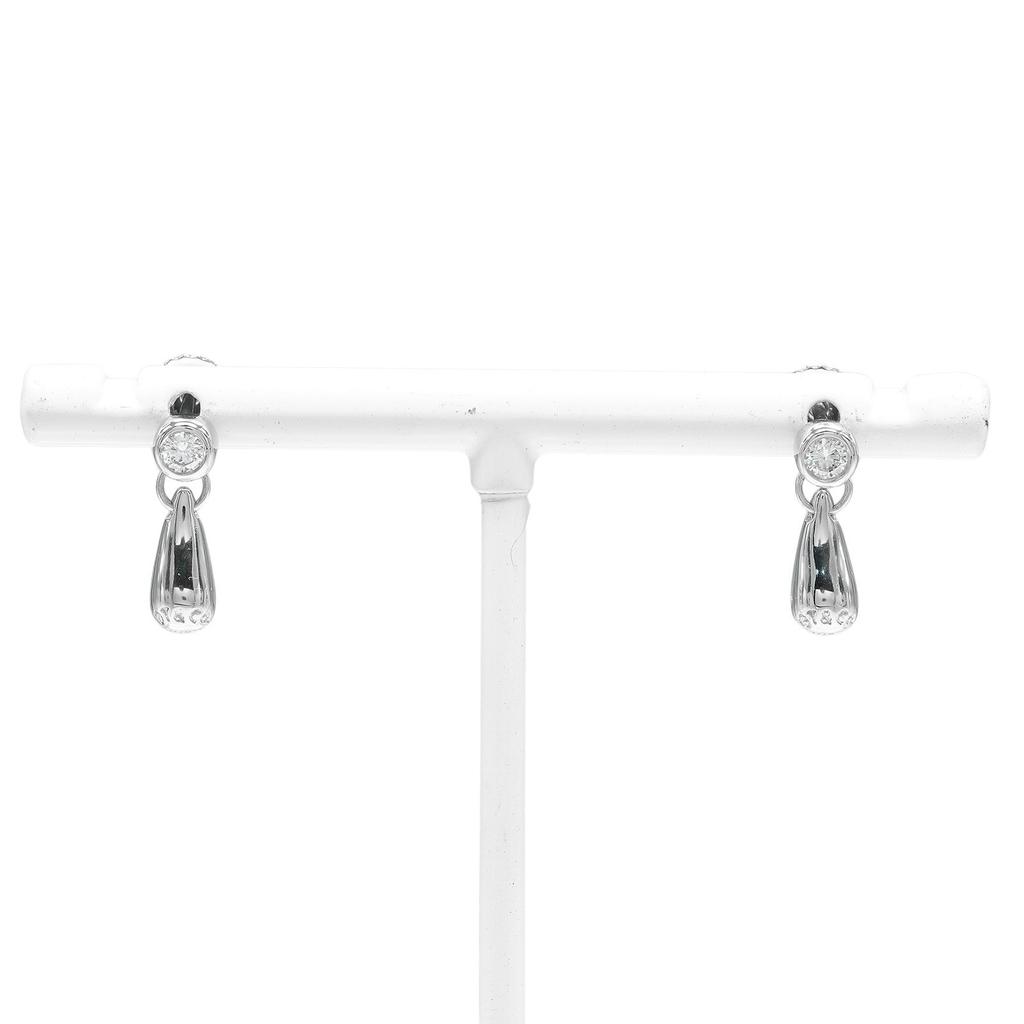 TIFFANY&Co. teardrop Piercing Pt950Platinum/diamond 4.75g Women Used