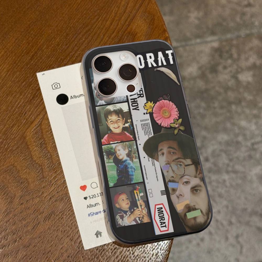 Morat Music Phone Case For IPhone 17 16 15 14 13 12 11 Corrugated Frosted Soft Cover Anti-Slip