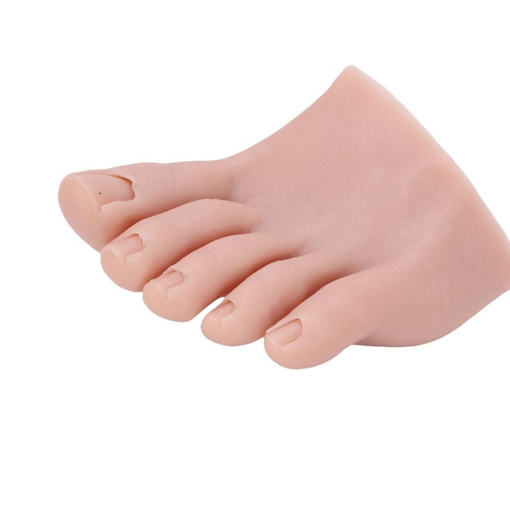 Soft Silicone Silicone Practice Foot Left/Right Half Foot Mannequin For Manicure Display Left