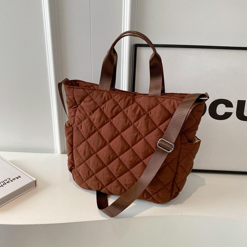 Tasche mit großem Fassungsvermögen für Damen 2025 Winter neue koreanische Version Studentenunterricht Schulter Umhängetasche tragbare Tragetasche